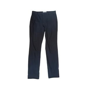 Men 31W x 34L Everlane Slim Fit Navy Trousers Pants Cotton Performance